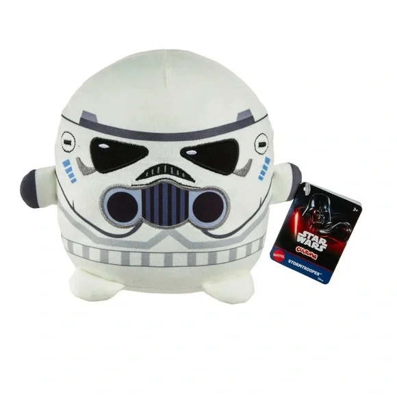 NWT - Star Wars x Cuutopia Mattel 5” Black/White Stormtrooper Soft Plush Toy - Picture 1 of 7